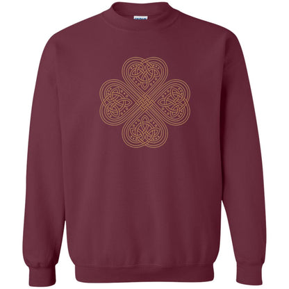 Irish Celtic Gold Knot Patricks Day Shirt Maroon