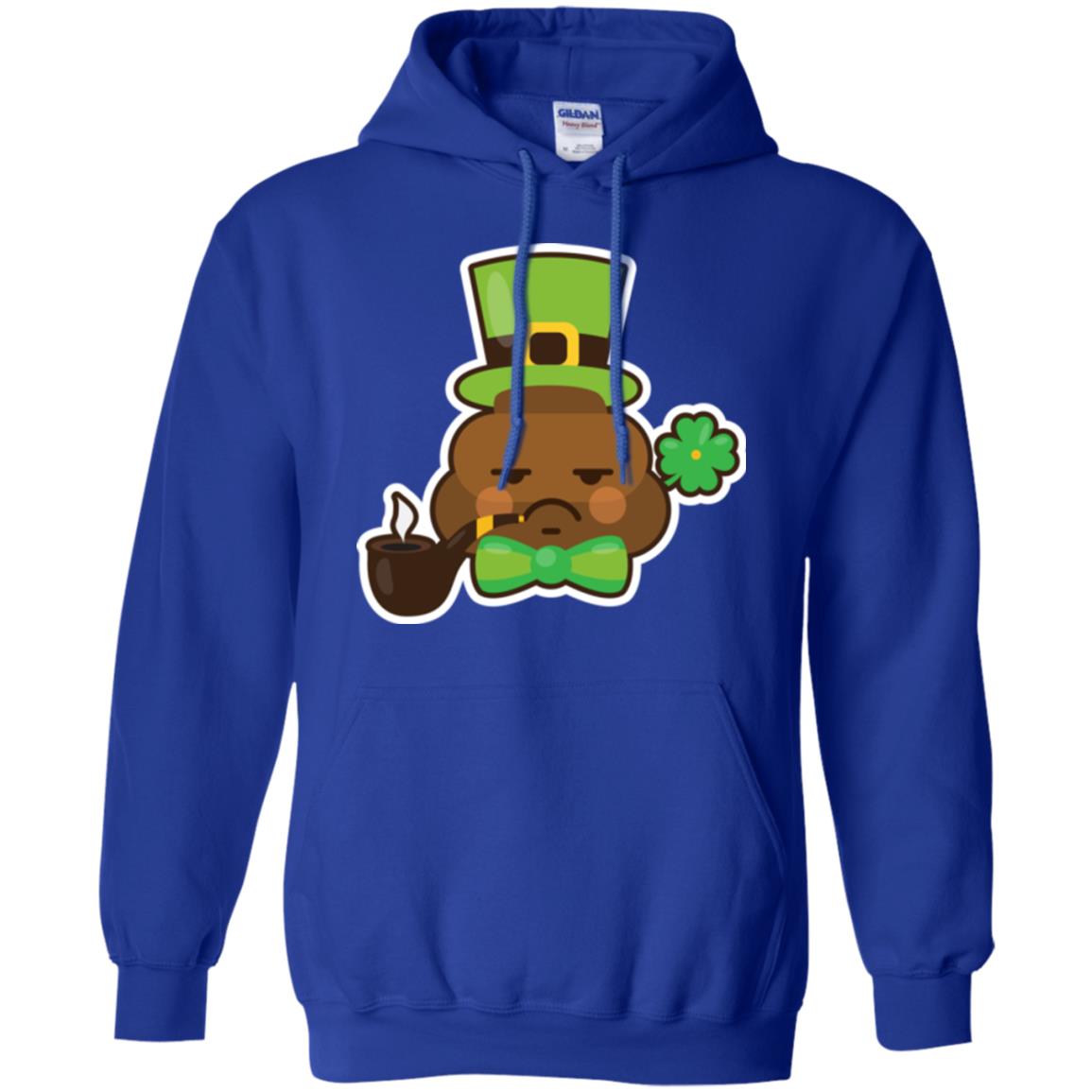 Saint Partick_s Day T-shirt Leprechaun Poop Emoji With Patrick Hat Royal