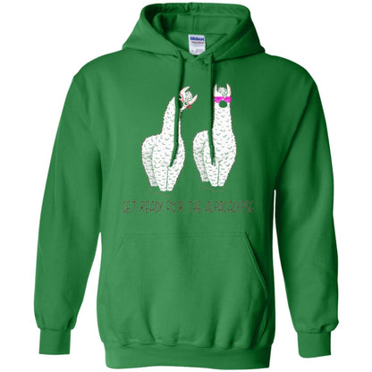 Funny Alpaca T-shirt Get Ready For The Alpacalypse Irish Green