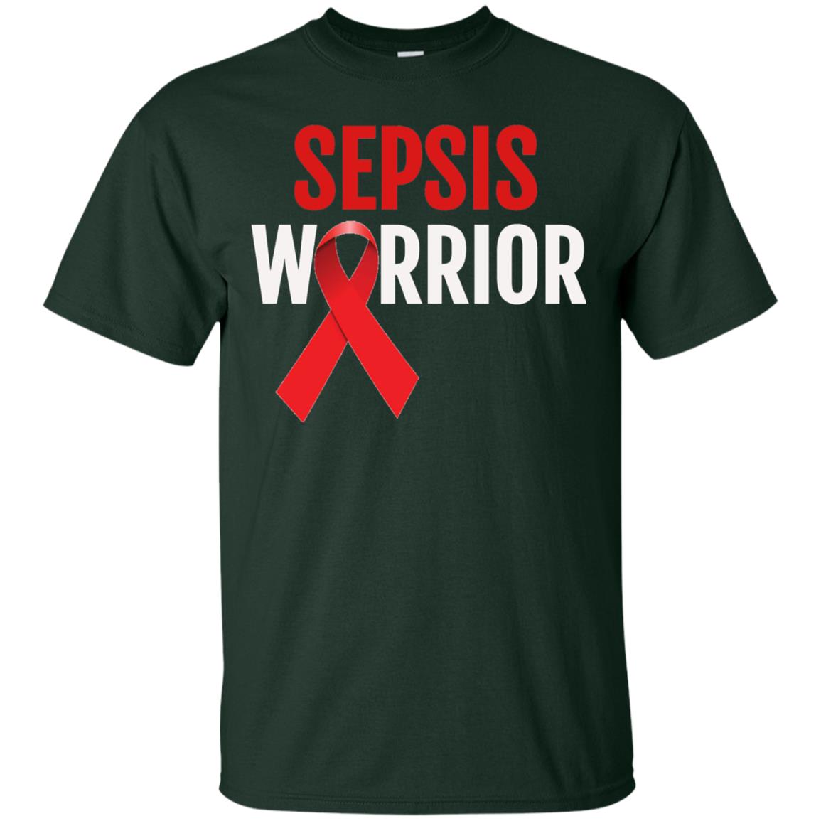 Sepsis Warrior Awareness Faith T-shirt Forest