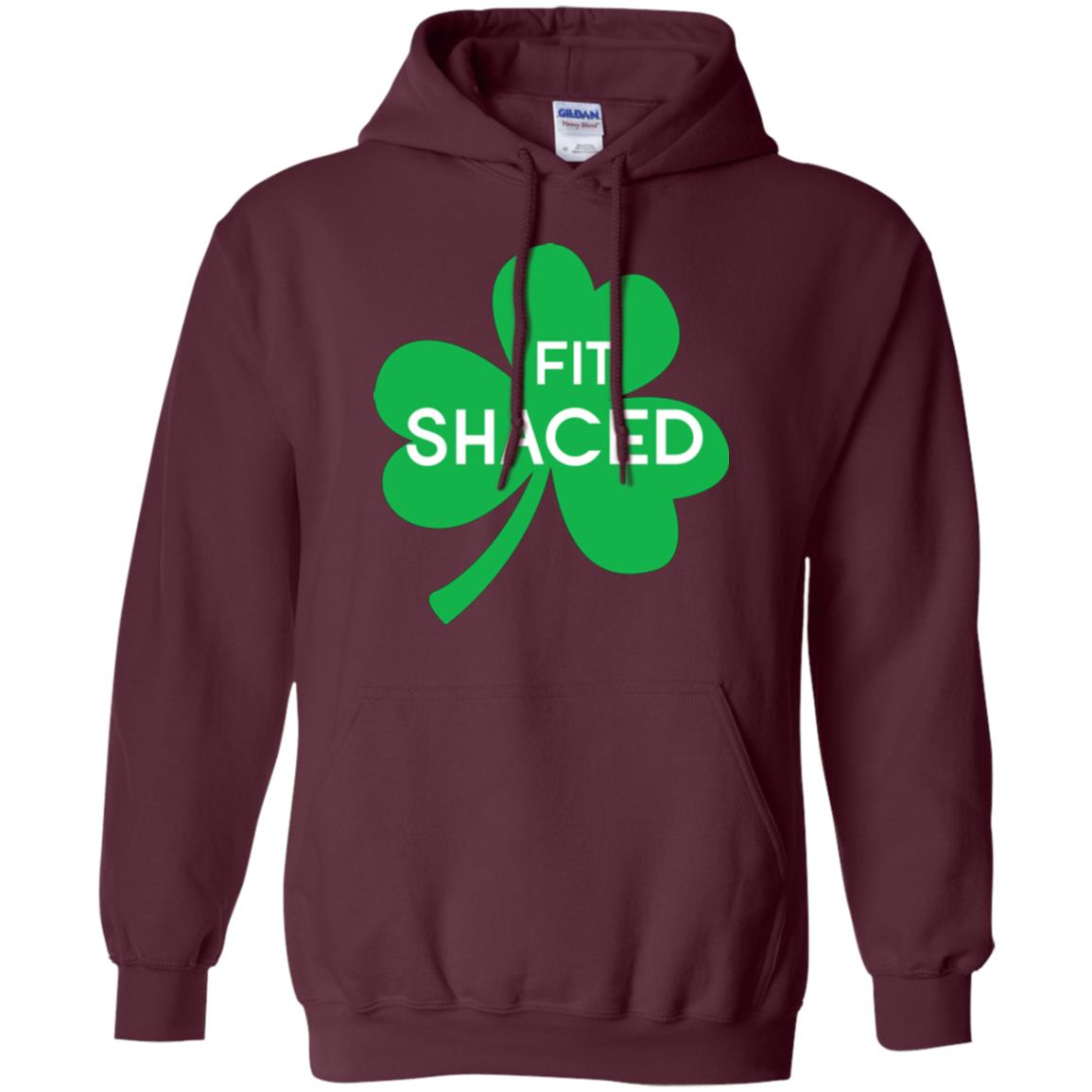 Saint Patrick's Day T-shirt Shamrocks Fit Shaced Maroon