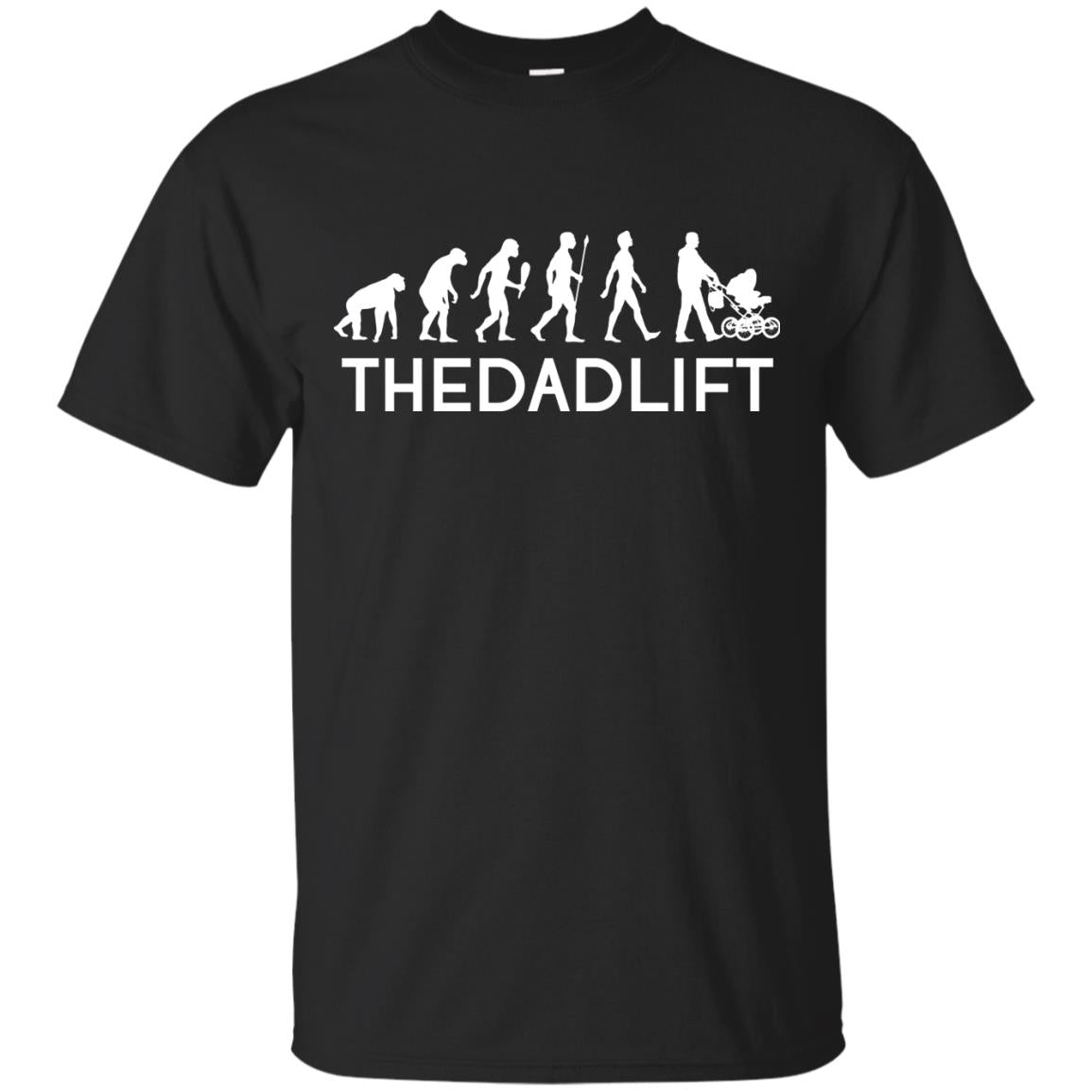 The Evolution Of Man T-shirt The Dad Lift Black