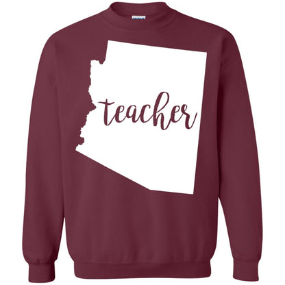 Arizona Teacher Home State Back To School Shirt Maroon