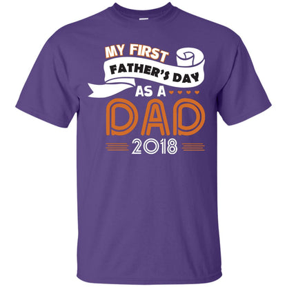 My First Father_s Day As A Dad 2018 Daddy Shirt Purple