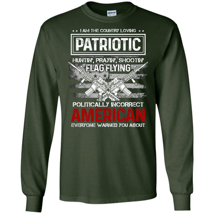 Politically Incorrect American Everyone Warned You About Military Shirt Forest Green