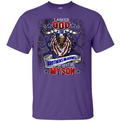 God Sent Me My Son Daddy T-shirt Purple