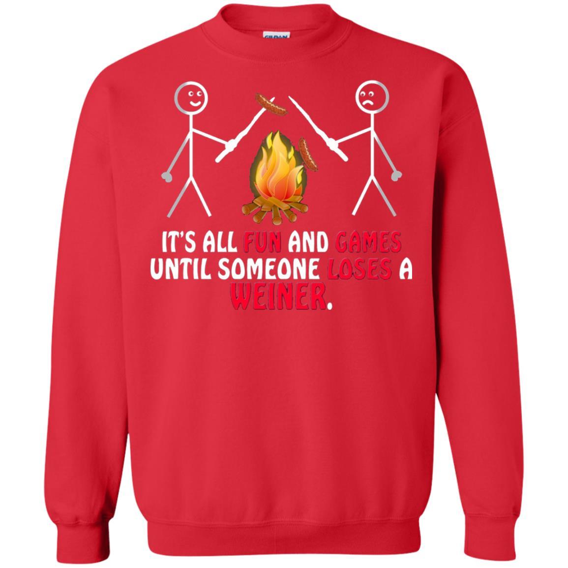 Camper T-shirt It's All Fun And Games Red