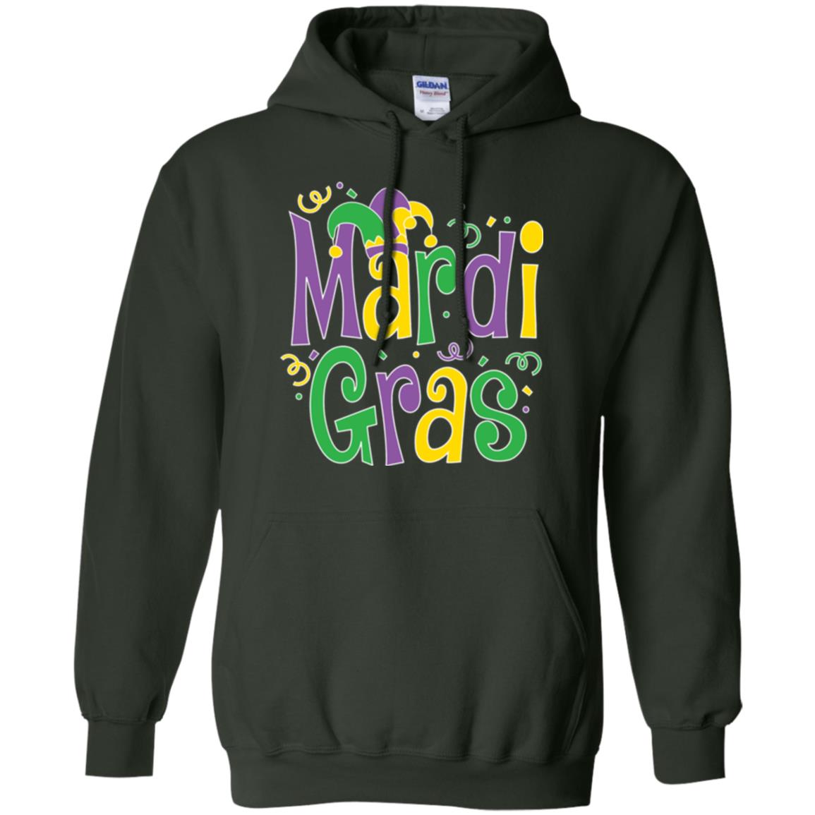 Mardi Gras T-shirt Mardi Gras Party T-shirt Forest Green