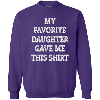 Parent Christmas T-shirt My Favorite Daughter Gave Me This Shirt Purple