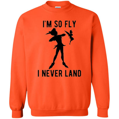 Film T-shirt Tinker Bell I'm So Fly I Never Land Orange