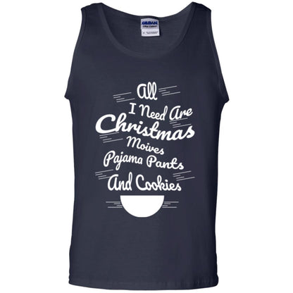 Christmas T-shirt All I Need Are Christmas Movies Pajama Pants Navy