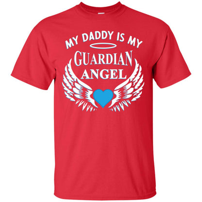 My Daddy Is My Guardian Angel Daddy In Heaven Shirt Red