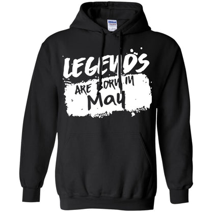 May Birthday Shirt Legends Are Born In May Black