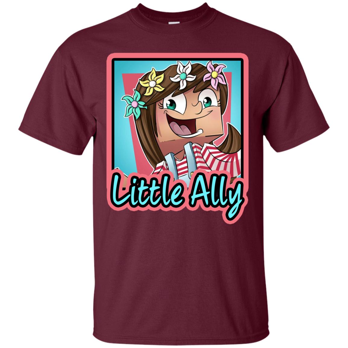 Little Ally Minecraft Little Club Adventures Shirt Maroon