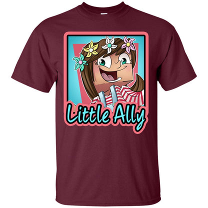 Little Ally Minecraft Little Club Adventures Shirt Maroon