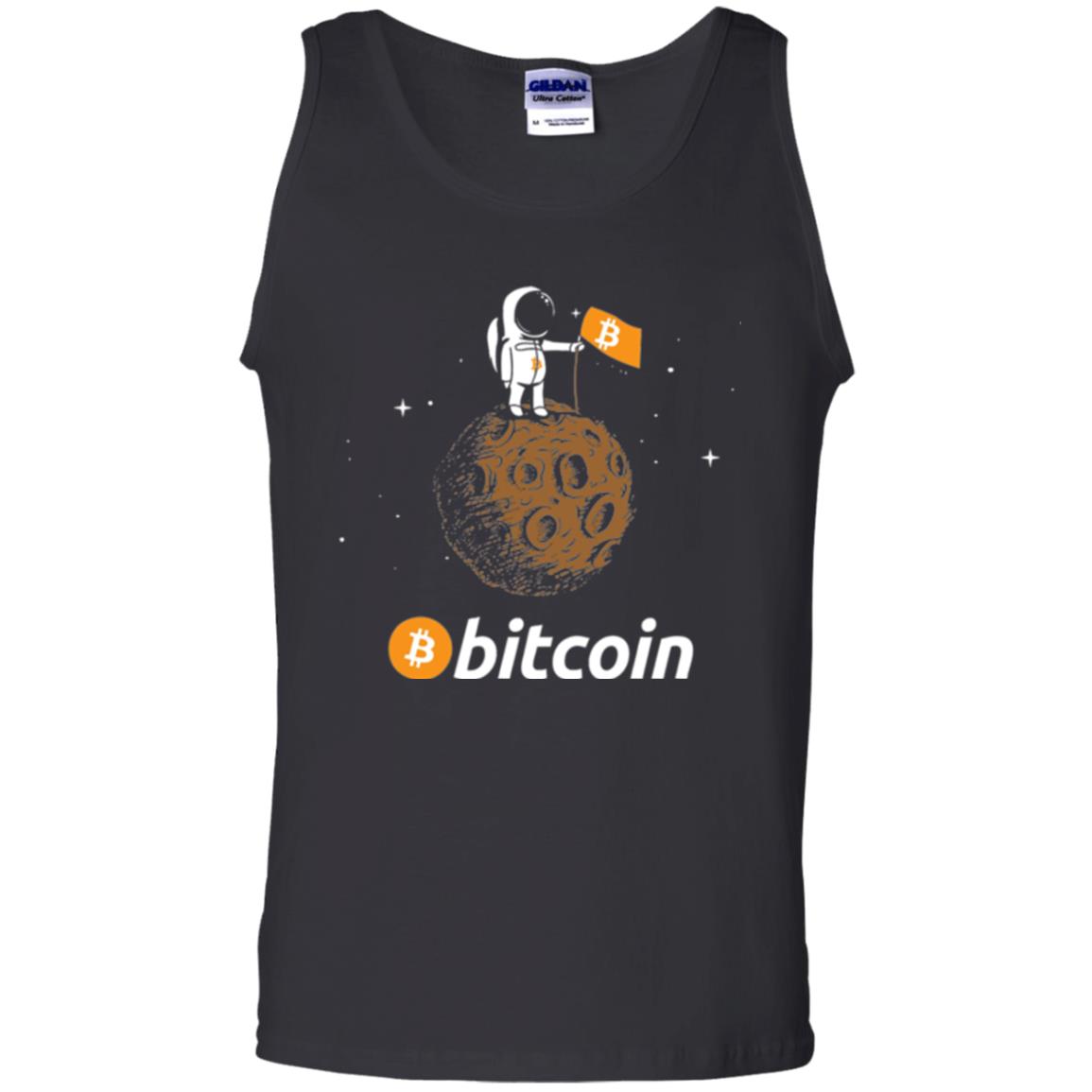 Bitcoin T-shirt Featuring Astronaut Black