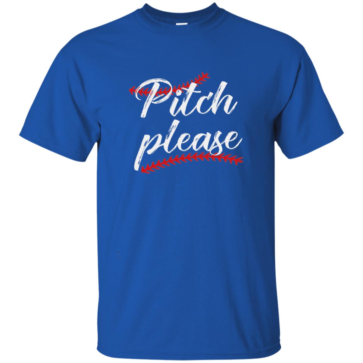 Pitch Please Funny Baseball Lover T-shirt Royal