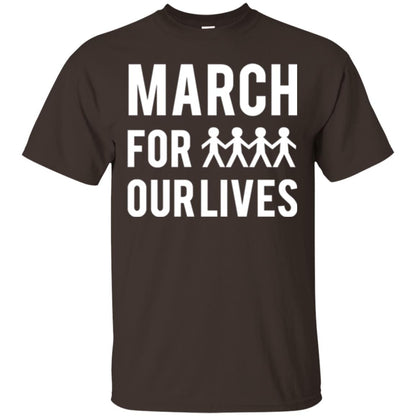 March For Our Lives Anti Gun T-shirt Dark Chocolate