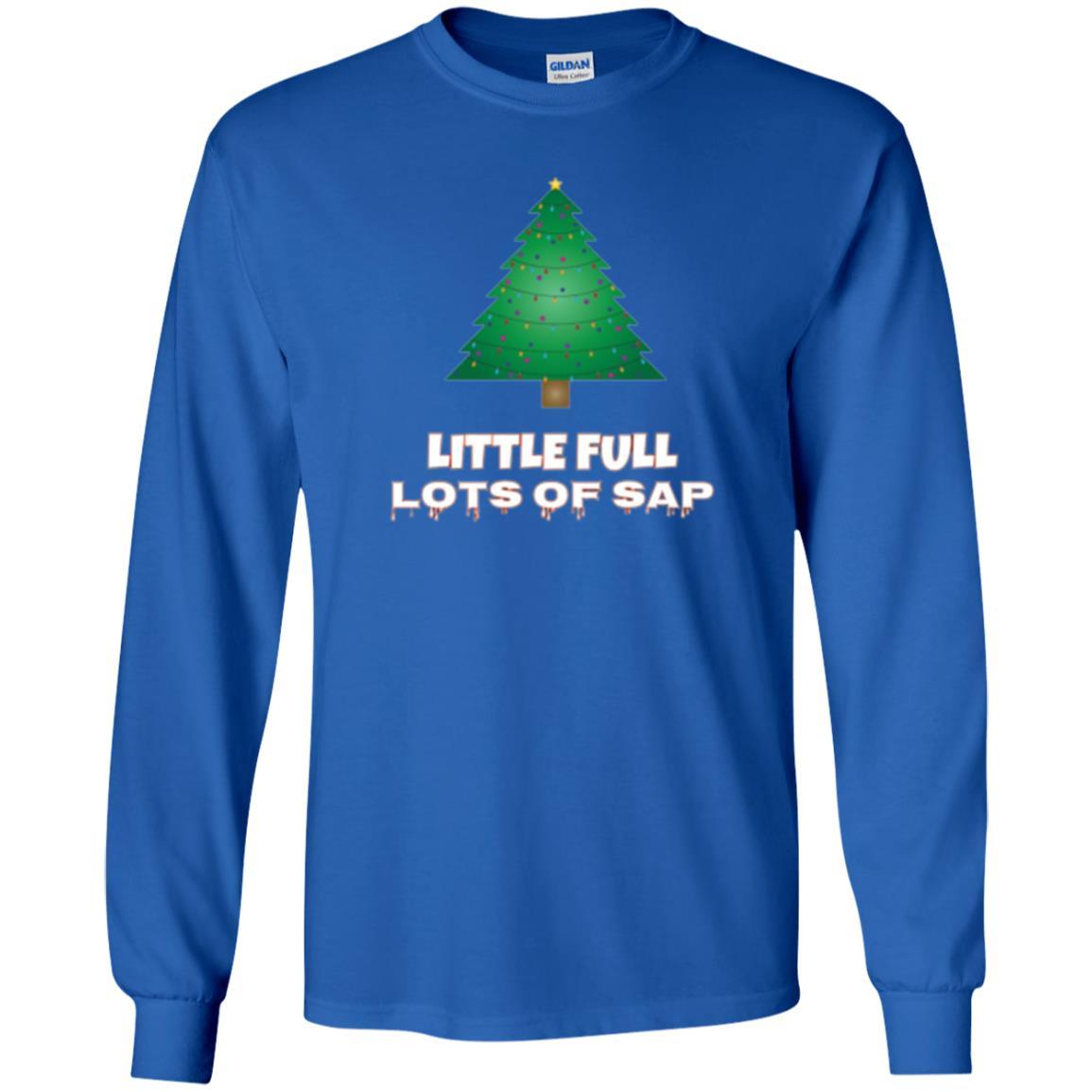 Christmas T-shirt Little Full Lots Of Sap Royal