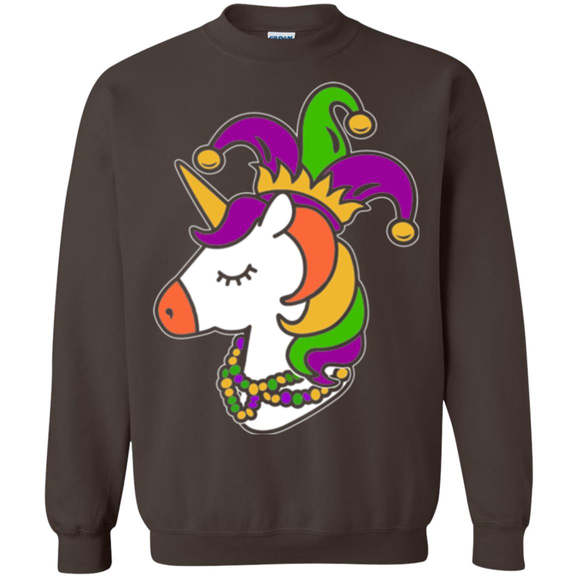 Mardi Gras Unicorn T-shirt Dark Chocolate