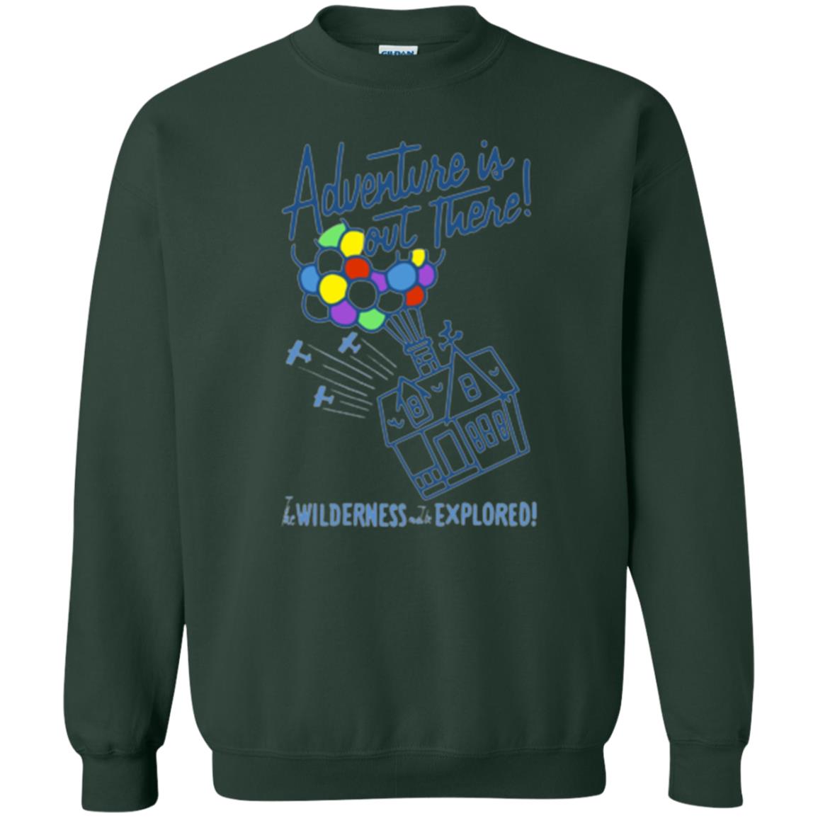 Adventure Is Out There T-shirt Forest Green