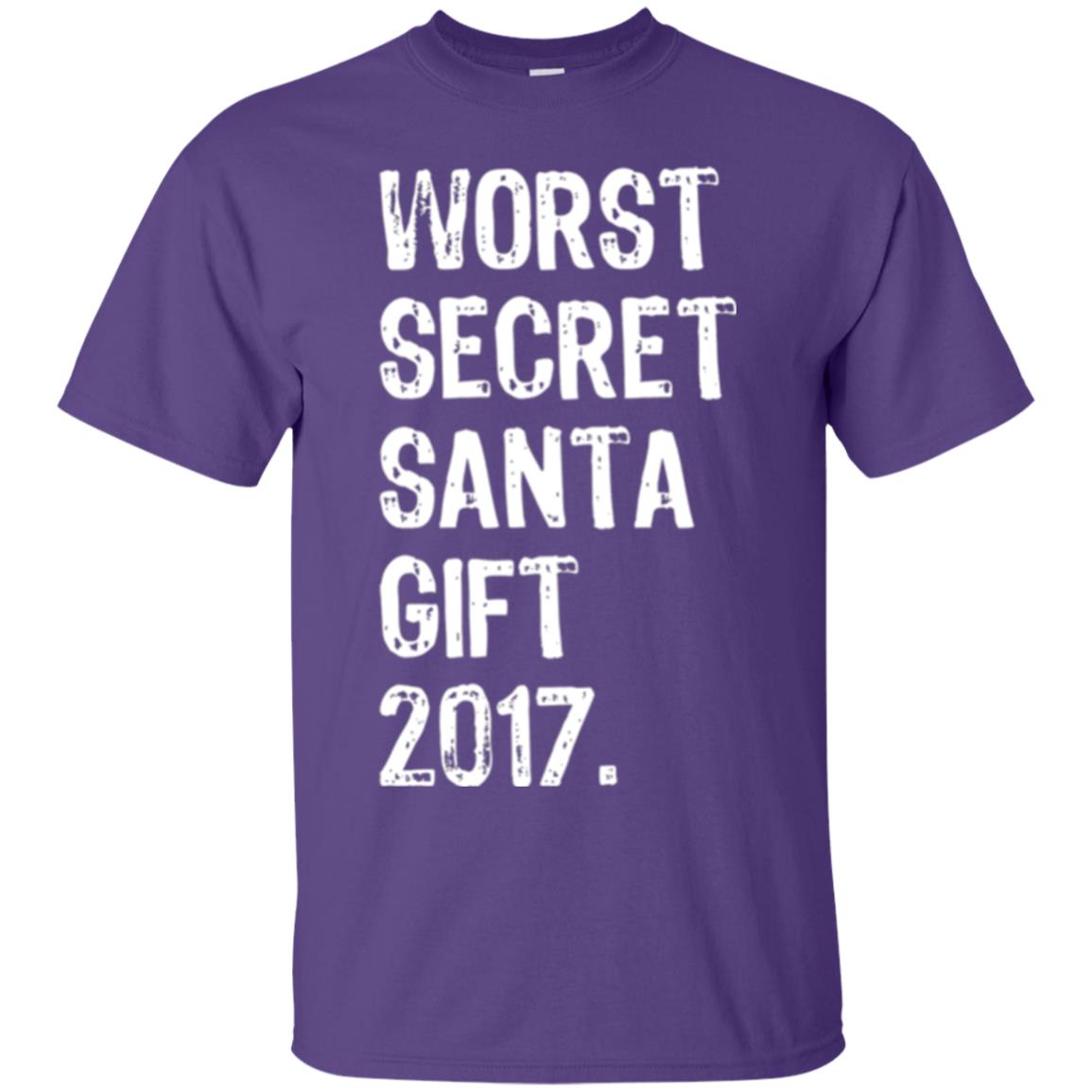 Christmas T-shirt Worst Secret Santa Gift 2017 Purple