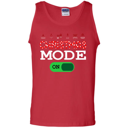 Mode On Christmas X-mas Gift Shirt For Mens Womens Kids Red