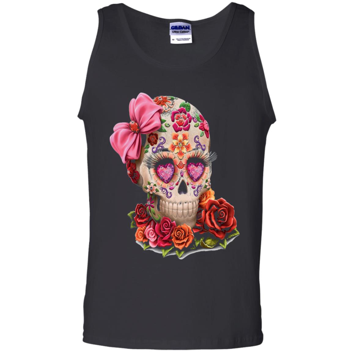 Cinco De Mayo Skull Women Flower Shirt Black