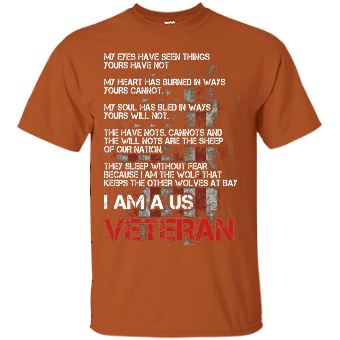 I Am A Us Veteran My Eyes My Heart My Soul Texas Orange