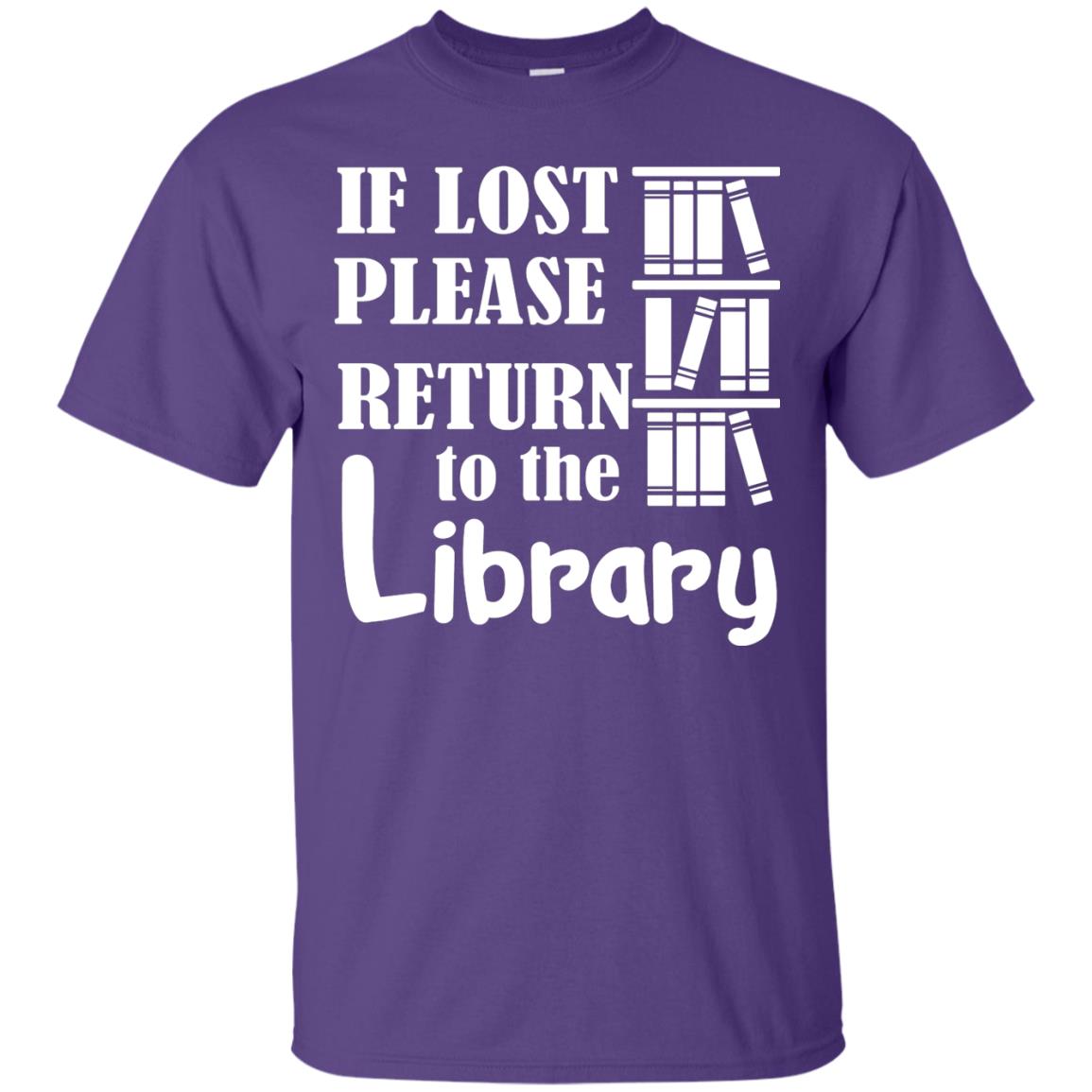 If Lost Please Return To The Library Librarian T-shirt Purple