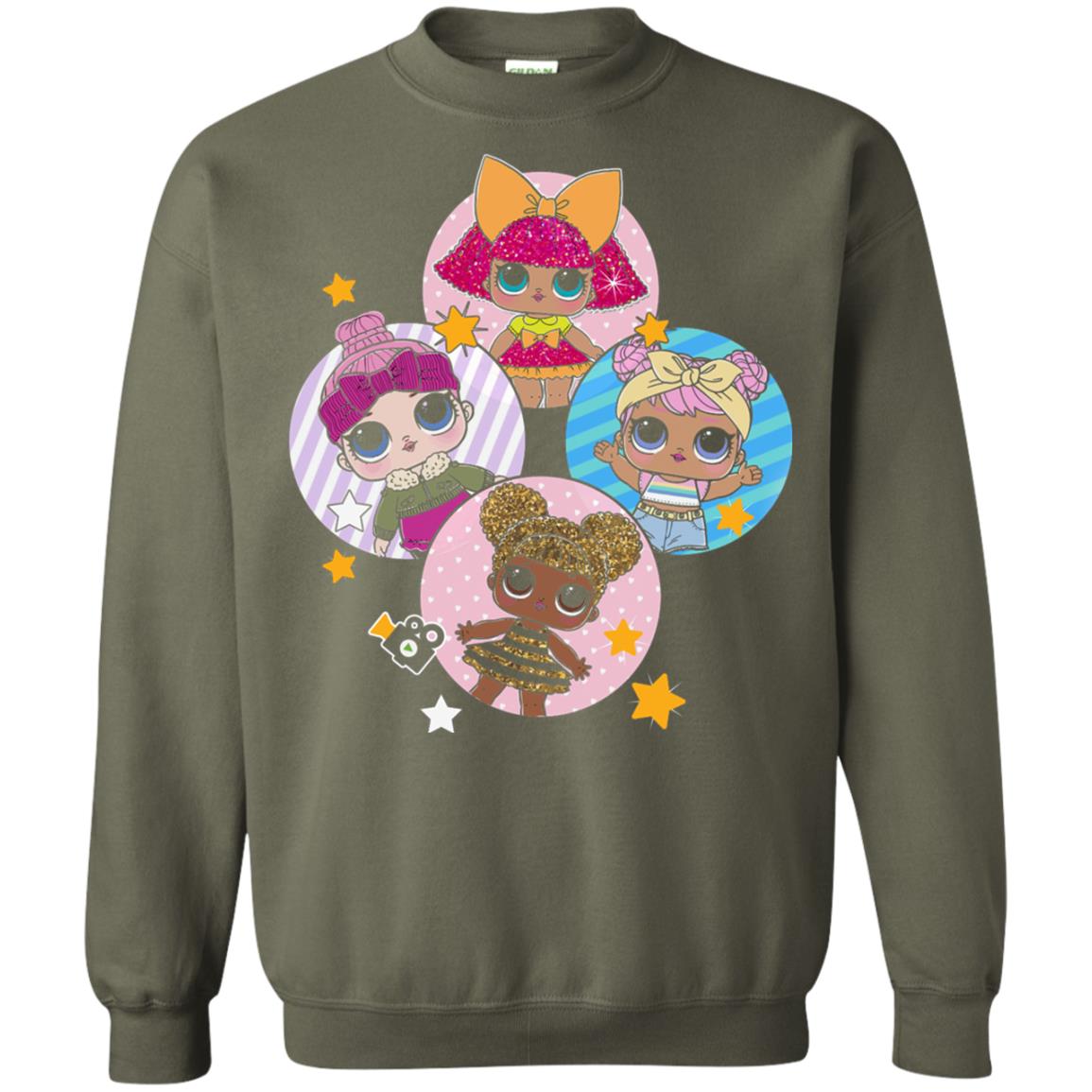 Dolls Lol Birthday #squadgoals Doll Lover T-shirt Military Green