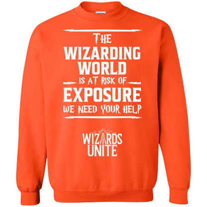 The Wizarding World Is At Risk Of Exposure Harry Potter T-shirt Orange