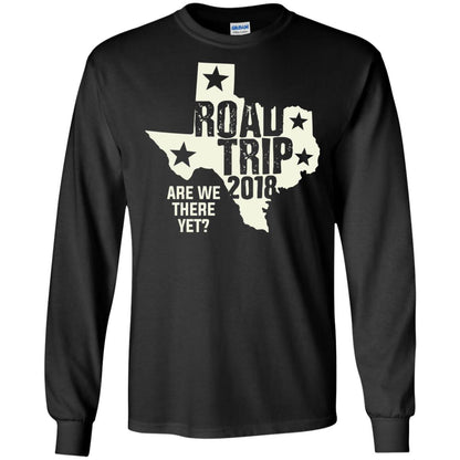 Texas Road Trip 2018 Funny Family Vacation Shirt Black