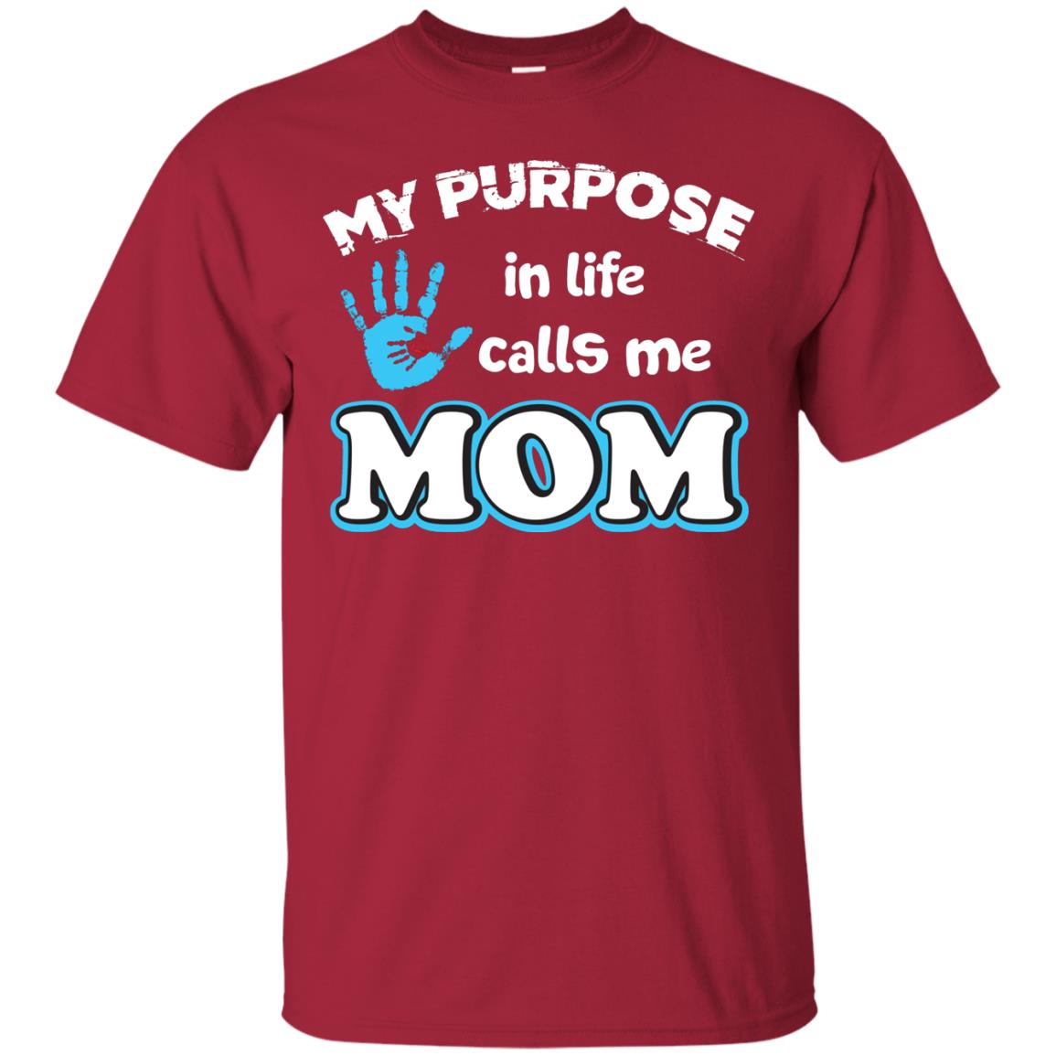 My Purpose In Life Calls Me Mom Pregnancy T-shirt For Mom Cardinal