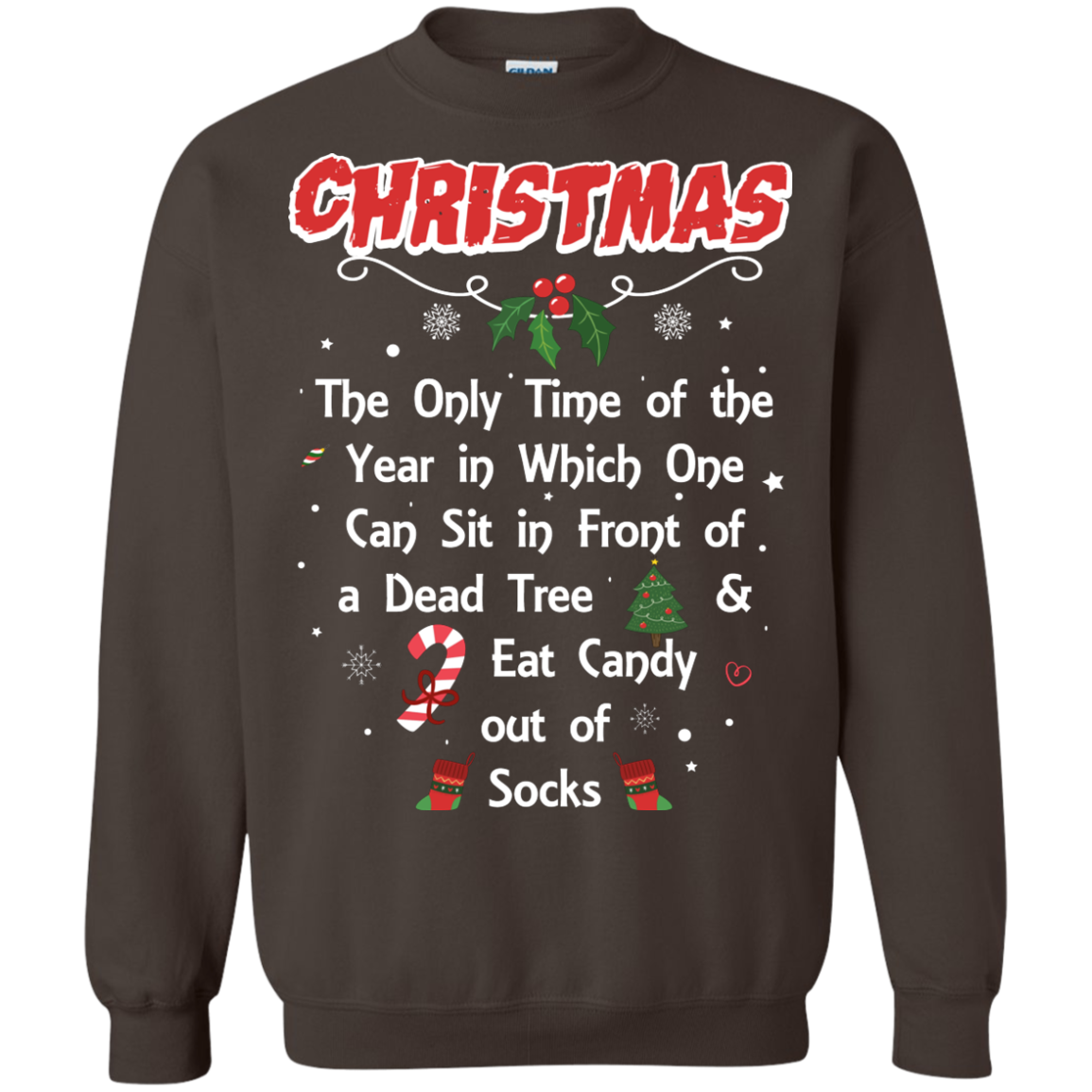 Christmas T-Shirt Dark Chocolate