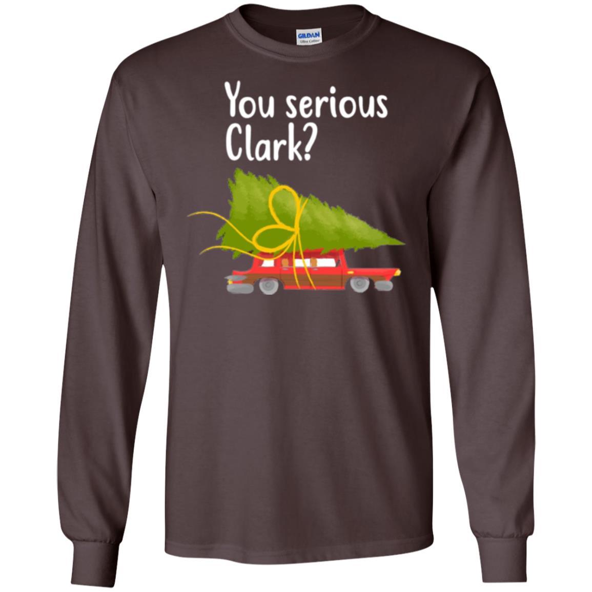 Christmas T-shirt You Serious Clark Griswold Dark Chocolate