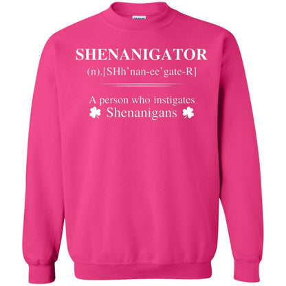 Shenanigators Definition A Person Who Instigates Shenanigans Irish Shirt Heliconia