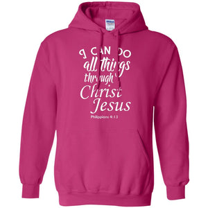 Christian T-shirt I Can Do All Things Through Christ Jesus