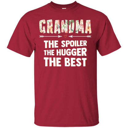 Grandma The Spoiler The Hugger The Best Nana Shirt Cardinal
