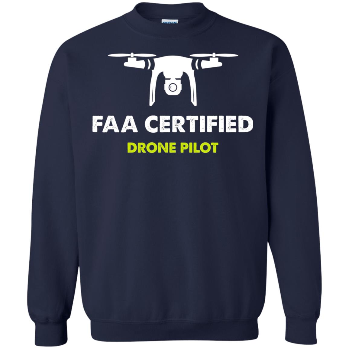 Faa Certified Drone Pilot T-shirt Navy