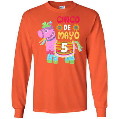 Cinco De Mayo Pinata Jockeys Horse Race 5th Birthday T-shirt Orange