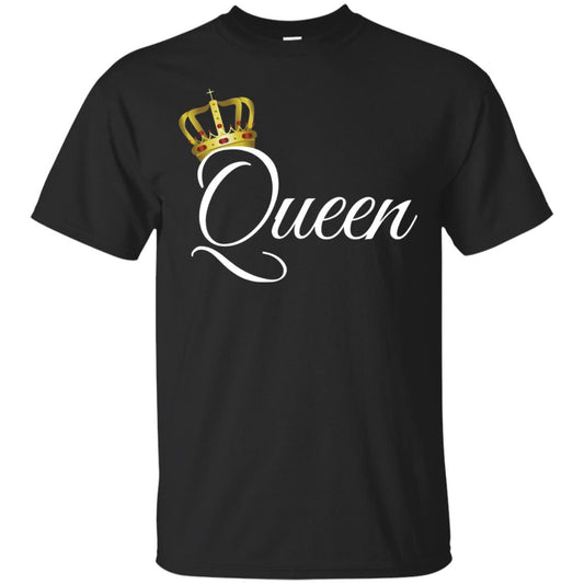 King And Queen T-shirt Matching Couple Outfits Black