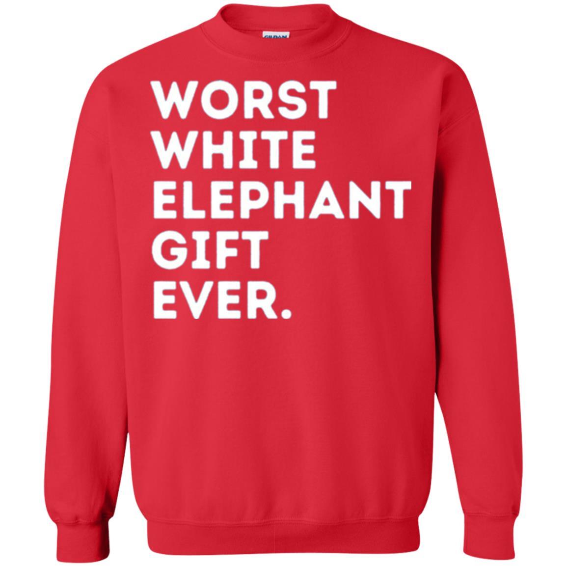 Best Worst White Elephant T-shirt Red