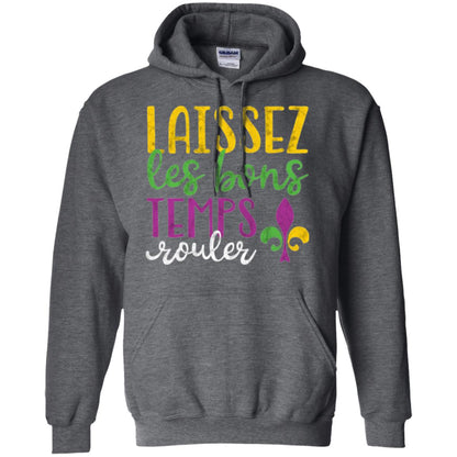 Mardi Gras T-shirt Laissez Les Bons Temps Rouler Dark Heather