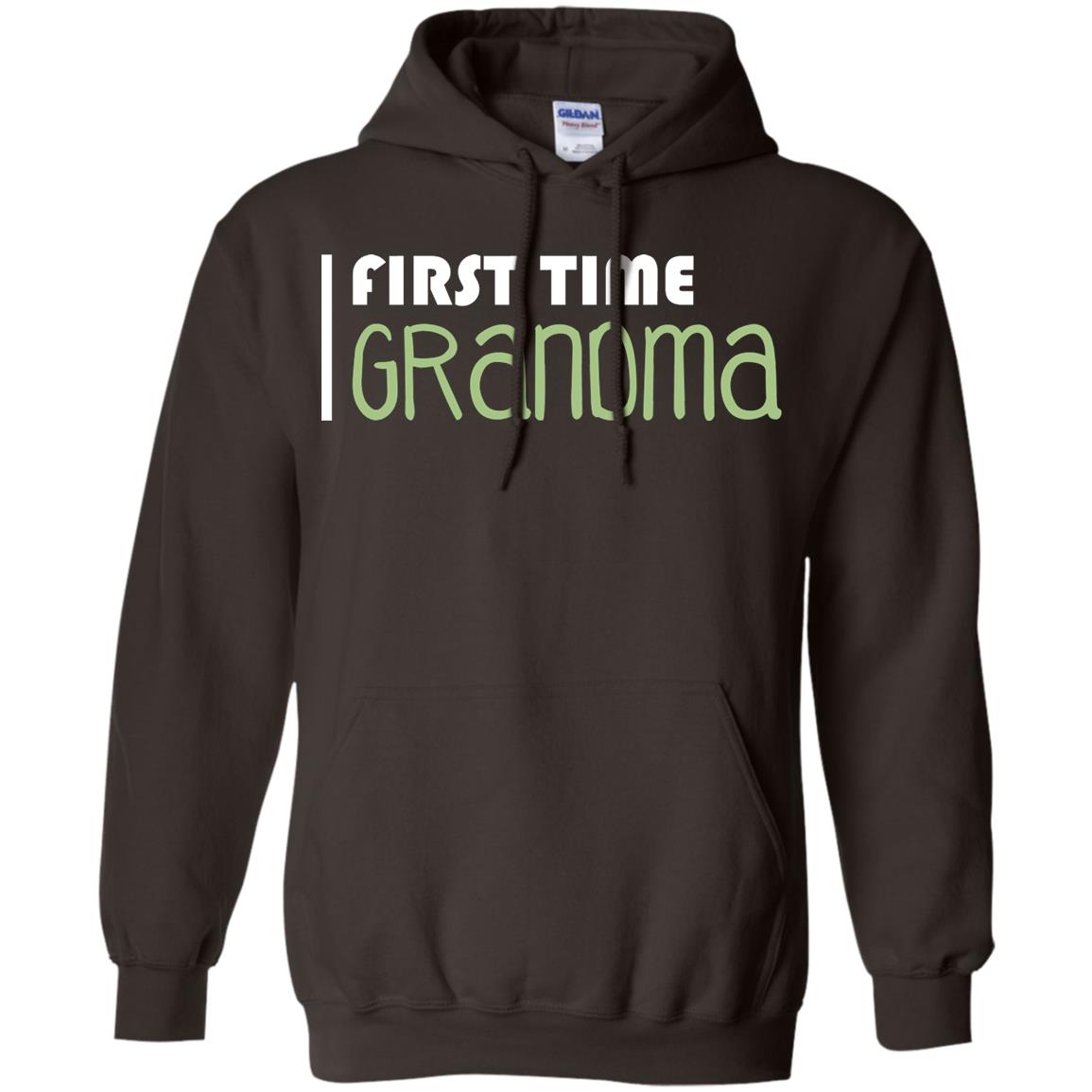 First Time Grandma Shirt Dark Chocolate