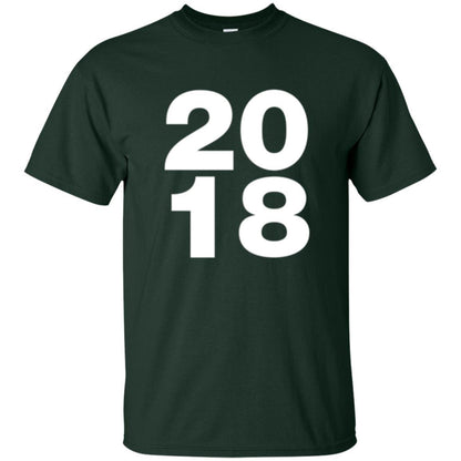 Happy New Year T-shirt 2018 New Year Party T-shirt Forest Green