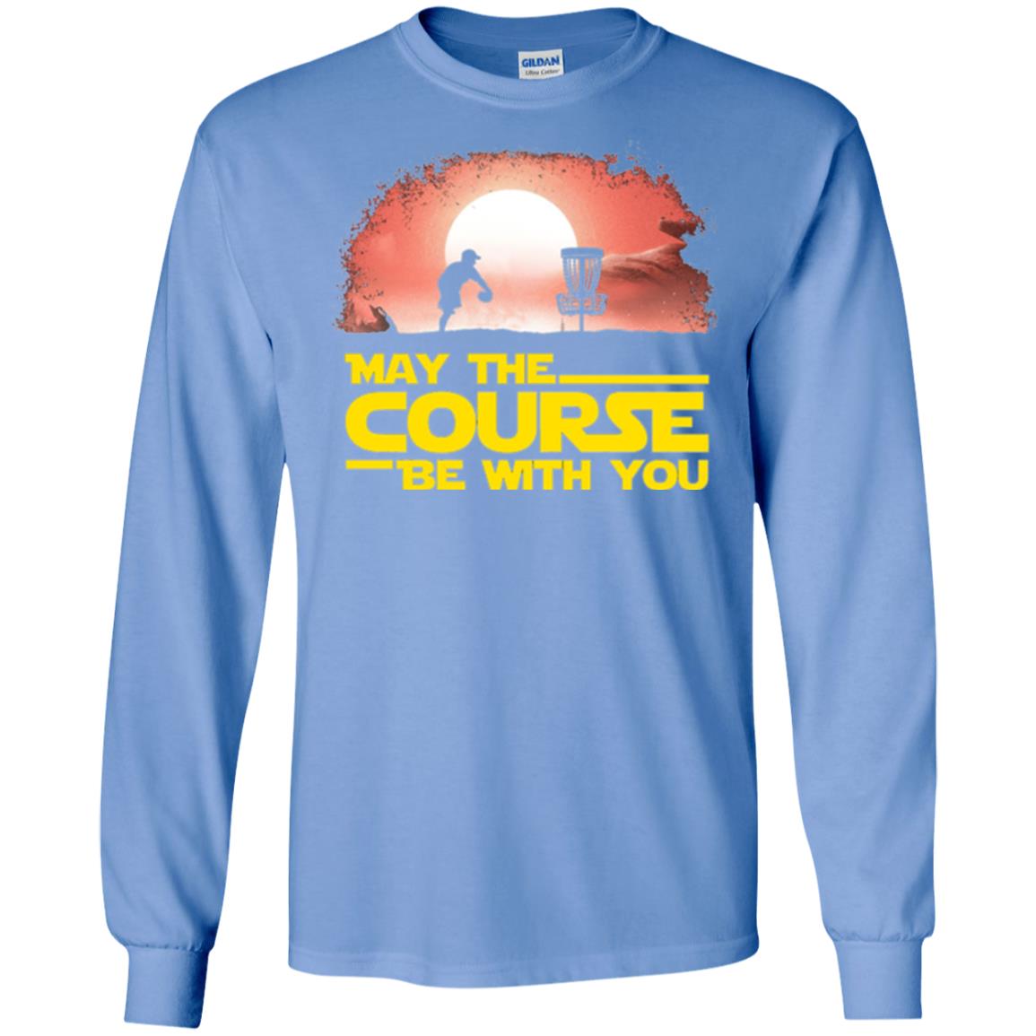 May The Course Be With You T-shirt Carolina Blue