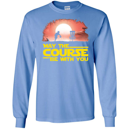 May The Course Be With You T-shirt Carolina Blue