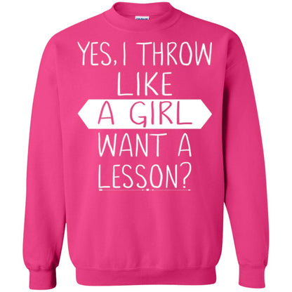 Softball T-shirt Yes I Throw Like A Girl Want A Lesson Heliconia