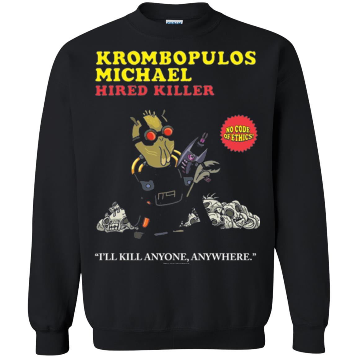 Film T-shirt Krombopulos Michael Hired Killer Black